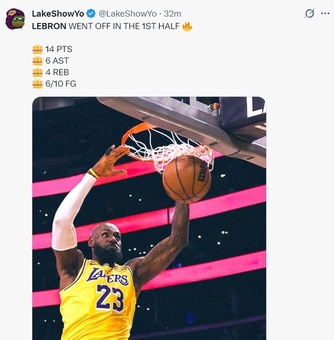 詹姆斯三双率队大胜奇才 胜场数追平贾巴尔 浓眉